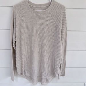 Waffle knit top